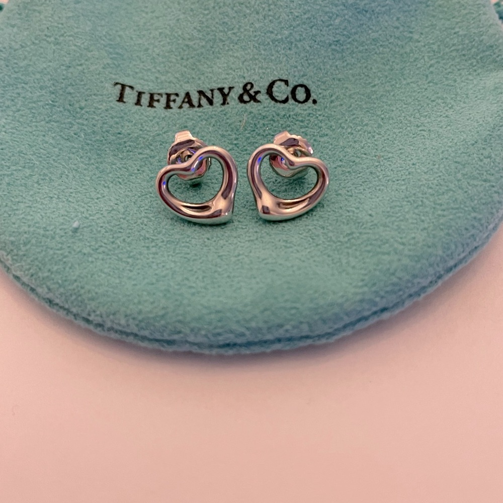 Tiffany & Co Open Heart Earrings
